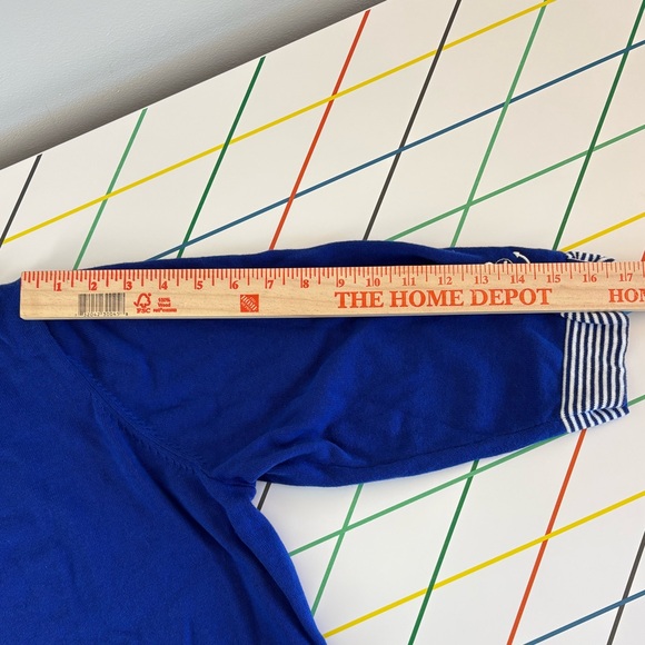 Quacker Factory Blue and White Sailor Top size 1X Donald Duck Twee kidcore EUC - Picture 9 of 11